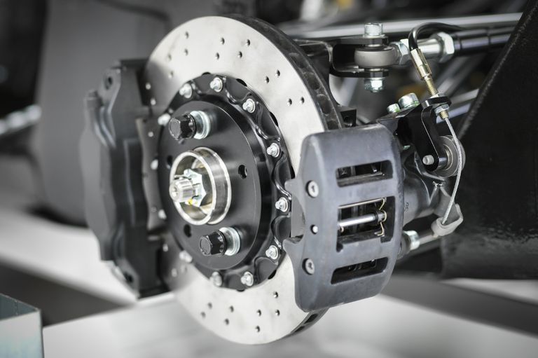 Auto disc brakes Photo of auto brakes and disc system and calipers.